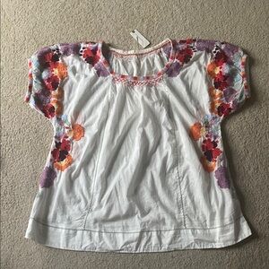 Floral Embroidered Women's Top